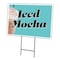 Signmission Iced Mocha Yard Sign & Stake outdoor plastic coroplast window, C-1824-DS-Iced Mocha C-1824-DS-Iced Mocha - alternate 1